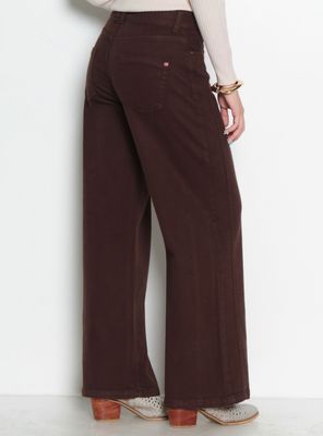 Imagen 2 del producto Jeans Wide Tiro Medio Pretina con Botón