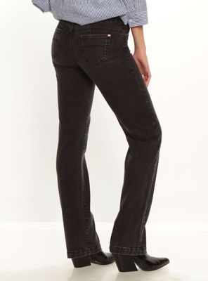 Imagen 2 del producto Jeans Tiro Alto Recto Pretina Alta Dos Botones