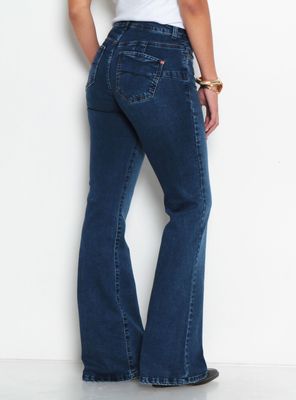 Imagen 2 del producto Jeans Flare Tiro Bajo Pretina Básica un Botón J34