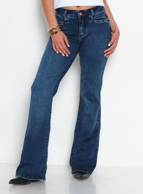 Imagen 1 del producto Jeans Flare Tiro Bajo Pretina Básica un Botón J34