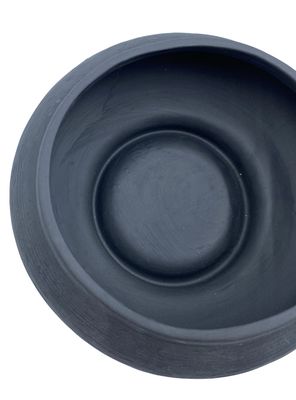 Imagen 2 del producto Jarrón Negro Cerámica 20x20x8 cm