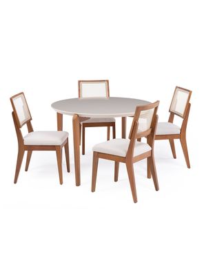 Imagen 1 del producto Juego de Comedor Donatella Red 115 cm + 4 Sillas Saga