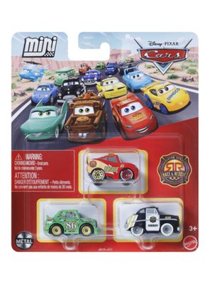 Pack 3 Autos: McQueen, Chick Hick y Sheriff