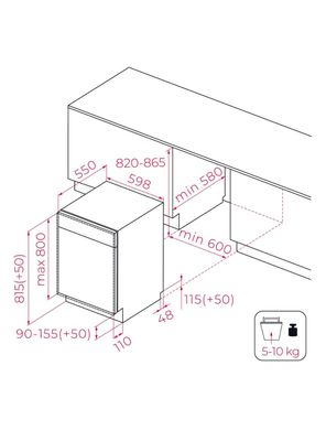 Imagen 2 del producto Lavavajillas Full Integrable 14 Cubiertos DFI76960