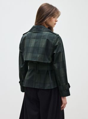 Imagen 2 del producto Chaqueta Trench Corto Diseño Cuadros