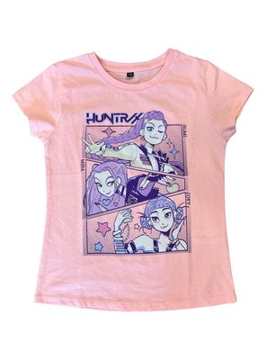 Polera Personajes Demon Hunters de Algodón