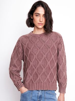 Sweater Trino Orgánico Rosado