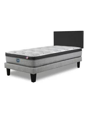Imagen 1 del producto Cama Europea Dreamer Plus 1.5 Plazas Pgm Base Normal + Respaldo