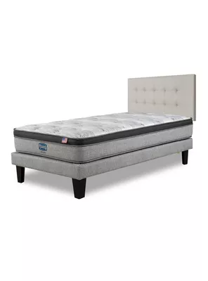 Cama Europea Dreamer Plus 1.5 Plazas Urba Base Normal + Respaldo