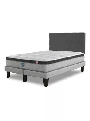 Cama Europea Dreamer Plus 2 Plazas Base Dividida + Respaldo
