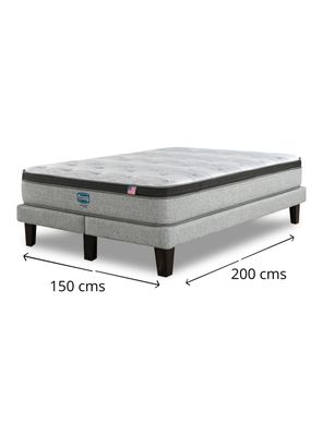Imagen 2 del producto Cama Europea Dreamer Plus 2 Plazas Base Dividida con Respaldo