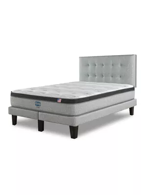 Cama Europea Dreamer Plus 2 Plazas Urbpl Base Dividida + Respaldo