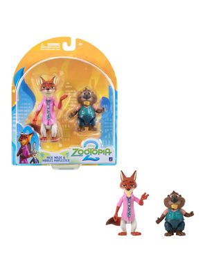 Set 2 Figuras de Acción Nick Wilde y Nibbles Zootopia