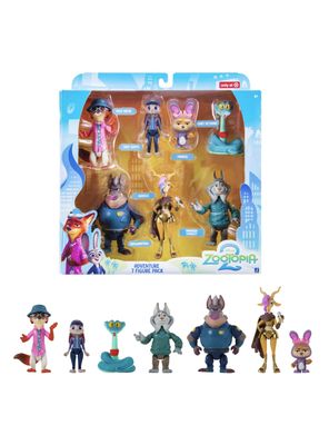 Set 7 Figuras de Acción Aventura Zootopia