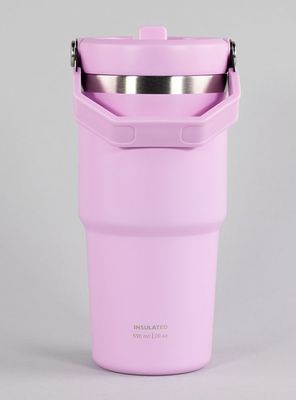 Imagen 2 del producto Botella Insulada con Mango Acero Inoxidable 590 ml Rosado