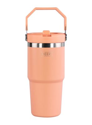 Botella Insulada con Mango Acero Inoxidable 590 ml Coral