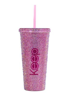 Vaso Tumbler Shinny Plástico 650 ml Rosado
