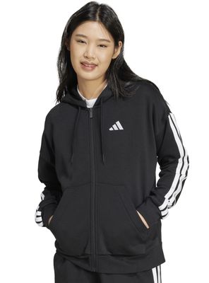 Polerón Cierre Frontal y Capucha Essentials Fleece 3 Tiras