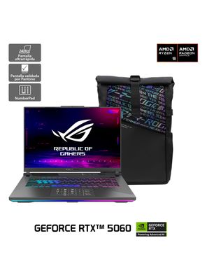 Imagen 2 del producto Notebook Gamer ROG Strix G16 AMD Ryzen 9 32GB RAM 1TB SSD RTX 5060 16'' 2.5K WQXGA 240Hz