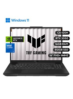 Imagen 2 del producto Notebook Gamer TUF F16 Intel Core 5 Nvidia GeForce RTX 3050 16GB RAM 512GB SSD 16'' 144Hz