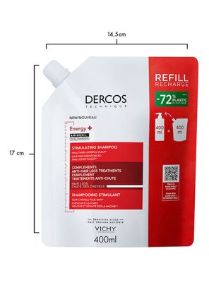 Imagen 2 del producto Shampoo Dercos Anticaída Energy+ Refill 400 ml