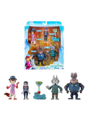Set 5 Figuras Aventura Zootopia 2