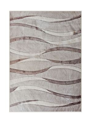 Alfombra 150 x 200 cm Idetex Frize Carved D6 Crema