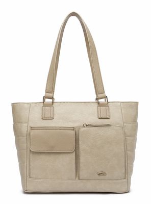 Cartera de Hombro Panchita Beige