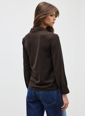 Imagen 2 del producto Blusa Camisera Nudo en Cintura Diseño Cuadros