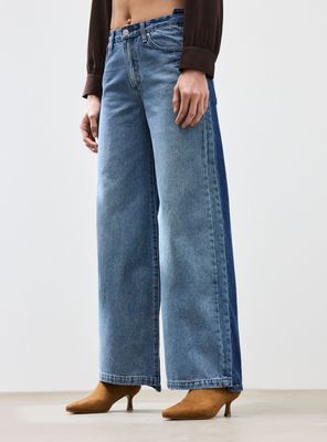 Imagen 1 del producto Jeans Straight Leg Efecto Bitono