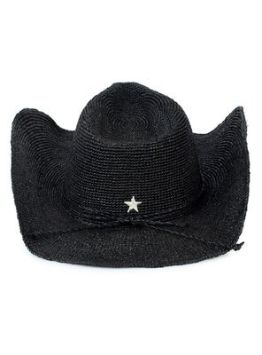 Imagen 2 del producto Sombrero Black Raffia Square Cowboy