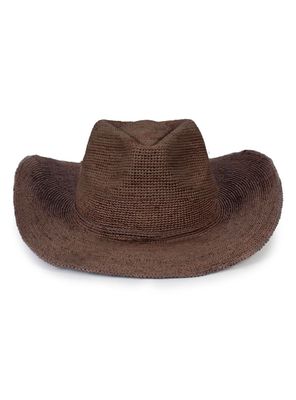 Sombrero Brown Raffia Square Cowboy
