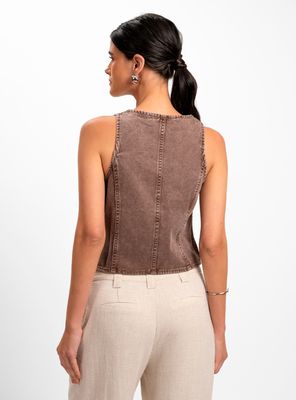 Imagen 2 del producto Vest Denim Café