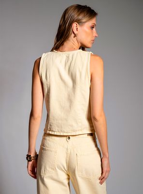 Imagen 2 del producto Vest Jeans Amarillo