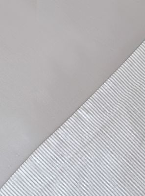 Imagen 2 del producto Cubre Plumón Básico Reversible Piqué Gris 1.5 Plazas