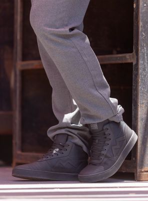 Zapato Escolar Cuero Logo Lisa Hombre