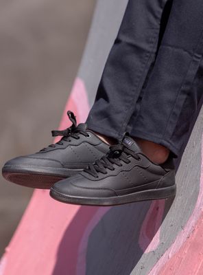 Zapato Escolar Cuero Acordonado Mujer