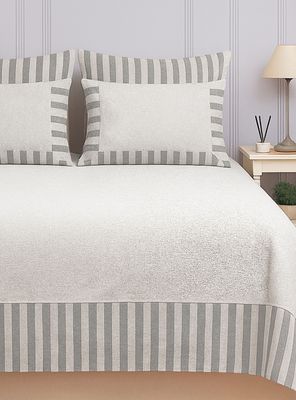 Cubrecama Algodón Bianca Gris Super King