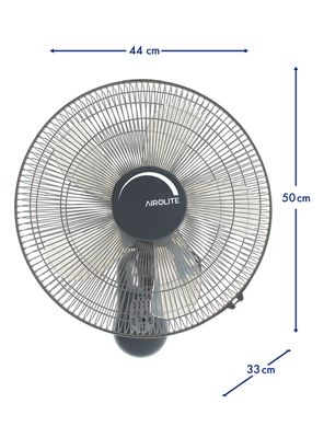 Imagen 2 del producto Ventilador de Muro 16'' 50W con Timer y Control Remoto V16M6R Negro