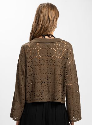 Imagen 2 del producto Polera Asimétrica Paros Café