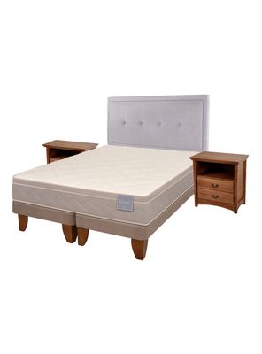 Cama Europea King Rilassati Base Dividida + Set Ganges