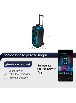 Imagen 2 del producto Parlante Bluetooth Sound Tower MX-ST50F 240W 2025