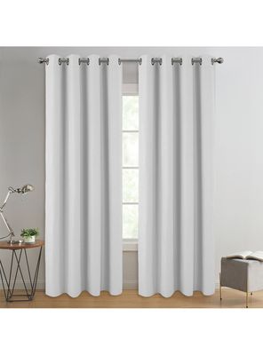 Imagen 2 del producto Set de Cortinas Black Out 140x220 cm Gris