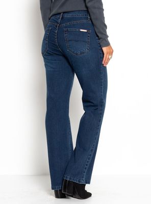 Imagen 2 del producto Jeans Recto Tiro Alto Pretina Básica con Botón Ja3