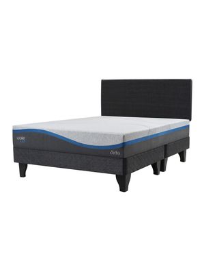 Cama  Wake Up 2 Plazas Base Dividida + Respaldo