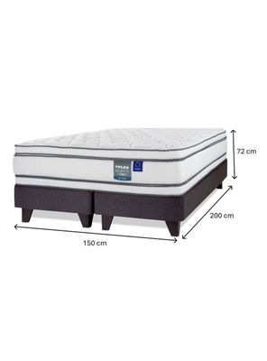 Imagen 2 del producto Cama Europea Majesty 2 Plazas Base Dividida Grafito