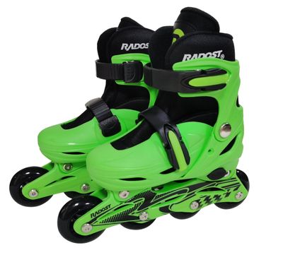 Patines en Línea Negro/Verde Talla XS