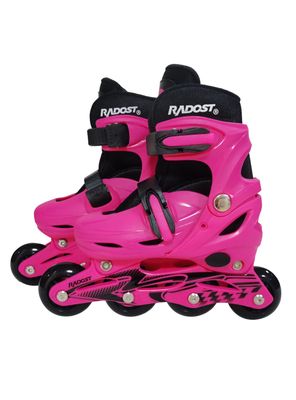 Patines en Línea Negro/Fucsia Talla XS
