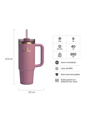 Imagen 2 del producto Vaso Quencher H2.0 Adventure Antique Pink 887 ml