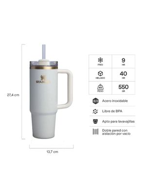 Imagen 2 del producto Vaso Quencher H2.0 Adventure Cream Moon 887 ml